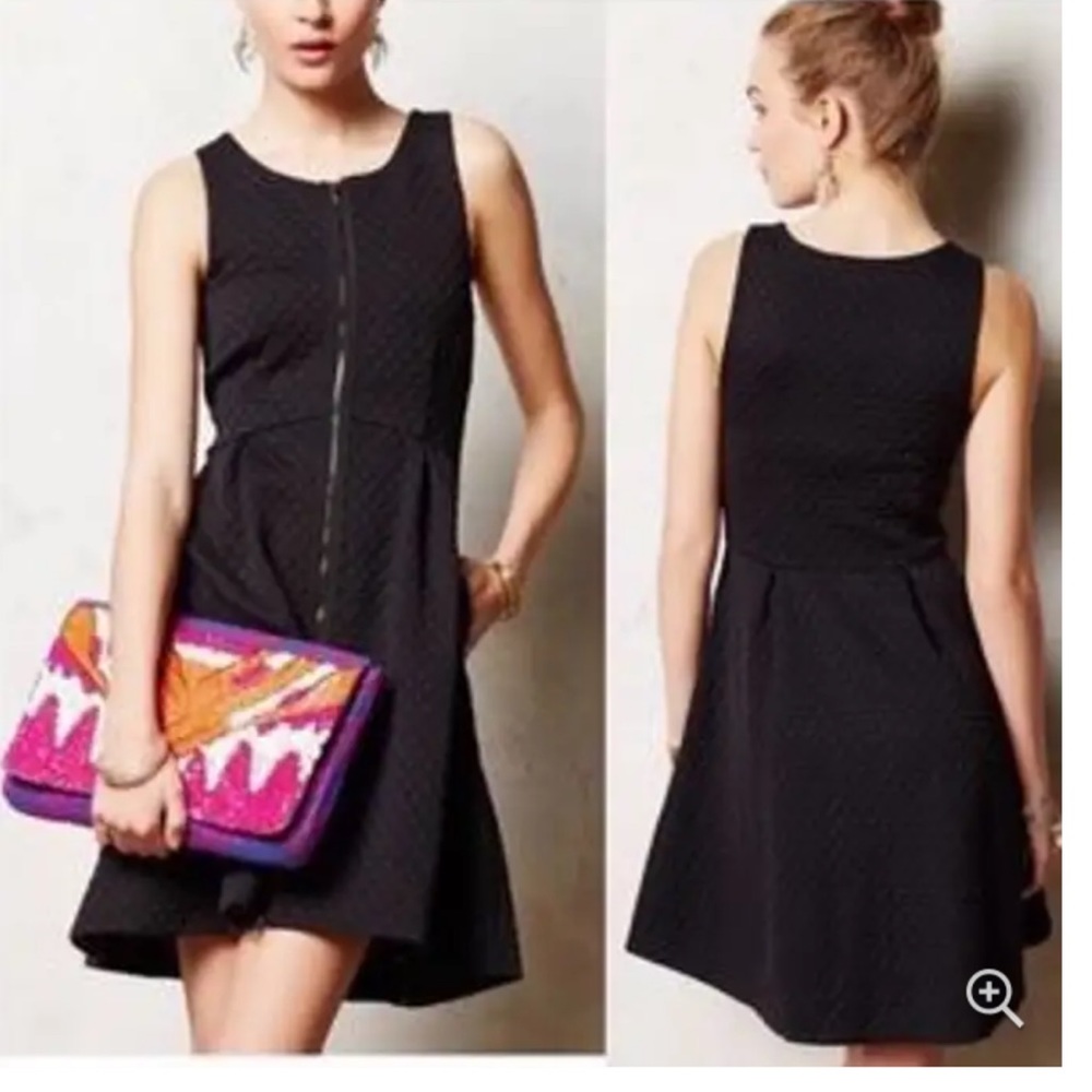 Anthropologie Leifdottir Tonelle Full Zip Dress Size 4